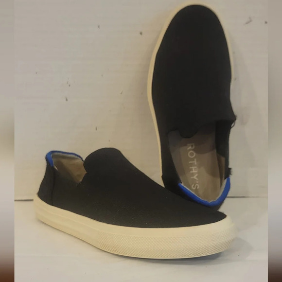 ROTHY'S - THE CITY SNEAKER BLACK SLIP ON SNEAKERS (sz 8) - Picture 1 of 7